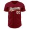 Custom Crimson White Black-Orange Authentic Baseball Jersey