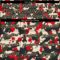 Custom Women's Camo Black-Cream Salute To Service 3D V-Neck Cropped Baseball Jersey