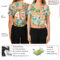 Custom Women's White White-Orange Fruits 3D V-Neck Cropped Baseball Jersey