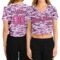 Custom Women's Camo Pink-Black Salute To Service 3D V-Neck Cropped Baseball Jersey
