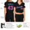 Custom Women's Black Pink-Light Blue V-Neck Cropped Baseball Jersey