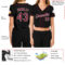 Custom Women's Black Crimson-White V-Neck Cropped Baseball Jersey
