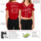 Custom Women's Red Red-White V-Neck Cropped Baseball Jersey