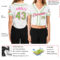 Custom Women's White Neon Green-Pink V-Neck Cropped Baseball Jersey