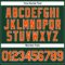 Custom Women's Green Orange-White V-Neck Cropped Baseball Jersey