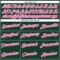Custom Women's Green Pink-White V-Neck Cropped Baseball Jersey
