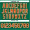 Custom Women's Kelly Green Orange-White V-Neck Cropped Baseball Jersey