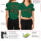 Custom Women's Kelly Green Black-Old Gold V-Neck Cropped Baseball Jersey