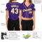 Custom Women's Purple White-Gold V-Neck Cropped Baseball Jersey