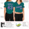 Custom Women's Aqua Purple-White V-Neck Cropped Baseball Jersey