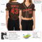 Custom Women's Brown Red-Cream V-Neck Cropped Baseball Jersey