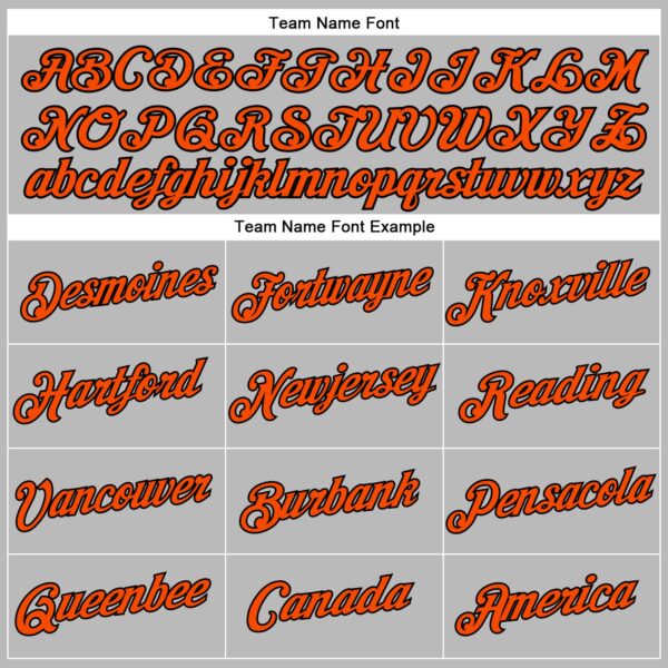 Custom Women's Gray Orange-Black V-Neck Cropped Baseball Jersey