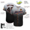 Custom Gray Black-Powder Blue Authentic Fade Fashion Baseball Jersey