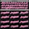 Custom Black Pink Light Blue-White Authentic Gradient Fashion Baseball Jersey
