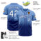 Custom Light Blue White-Royal Authentic Fade Fashion Baseball Jersey