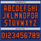 Custom Royal Pinstripe Orange-Black Authentic Fade Fashion Baseball Jersey
