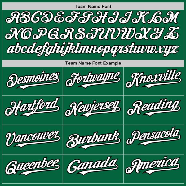 Custom Kelly Green Pinstripe White-Black Authentic Fade Fashion Baseball Jersey