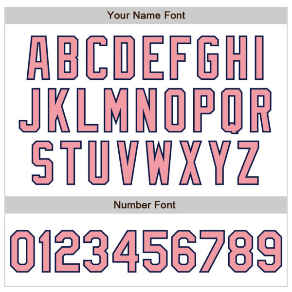 Custom White Pinstripe Medium Pink-Navy Authentic Fade Fashion Baseball Jersey