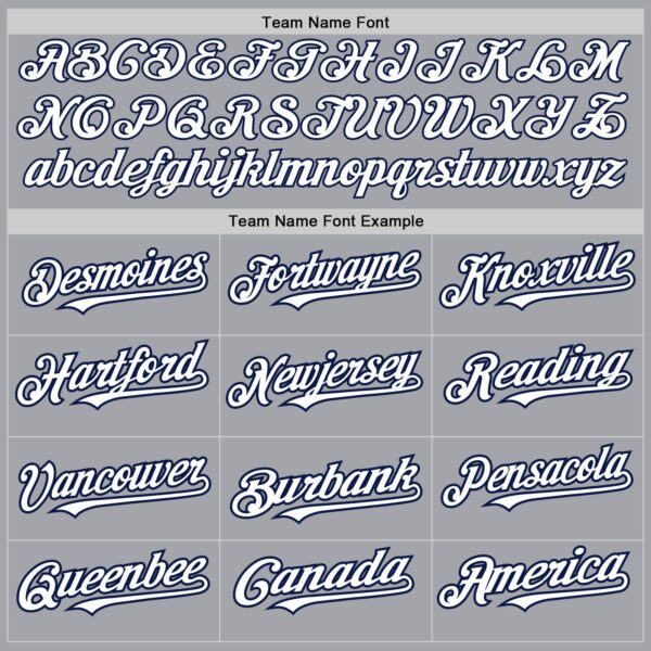 Custom Gray Pinstripe White-Navy Authentic Fade Fashion Baseball Jersey