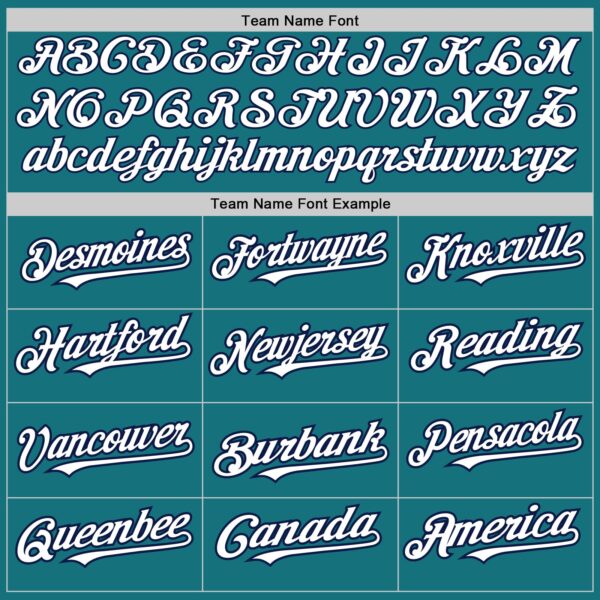 Custom Teal Pinstripe White-Navy Authentic Fade Fashion Baseball Jersey