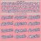 Custom Medium Pink Pinstripe White-Navy Authentic Fade Fashion Baseball Jersey