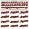 Custom White Pinstripe Red-Green Authentic Fade Fashion Baseball Jersey