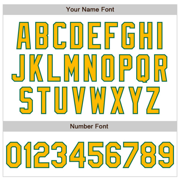 Custom White Pinstripe Gold-Kelly Green Authentic Fade Fashion Baseball Jersey