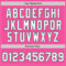 Custom Pink Pinstripe White-Kelly Green Authentic Fade Fashion Baseball Jersey