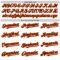 Custom White Pinstripe Brown-Orange Authentic Fade Fashion Baseball Jersey