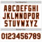 Custom White Pinstripe Brown-Orange Authentic Fade Fashion Baseball Jersey