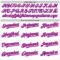 Custom White Pinstripe Purple-Pink Authentic Fade Fashion Baseball Jersey