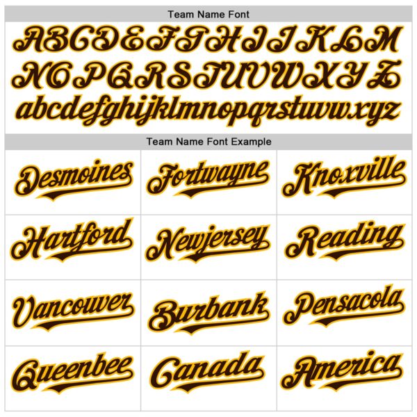 Custom White Pinstripe Brown-Gold Authentic Fade Fashion Baseball Jersey