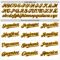 Custom White Pinstripe Brown-Gold Authentic Fade Fashion Baseball Jersey