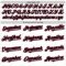 Custom White Pinstripe Black-Crimson Authentic Fade Fashion Baseball Jersey
