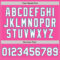 Custom Pink Pinstripe White-Teal Authentic Fade Fashion Baseball Jersey