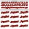 Custom White Pinstripe Red-Brown Authentic Fade Fashion Baseball Jersey