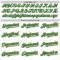 Custom White Pinstripe Kelly Green-Old Gold Authentic Fade Fashion Baseball Jersey