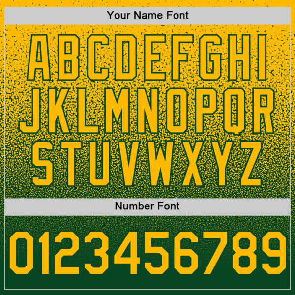 Custom Gold Green Authentic Fade Fashion Baseball Jersey
