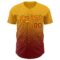Custom Gold Crimson Authentic Fade Fashion Baseball Jersey
