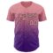 Custom Medium Pink Purple-Black Authentic Fade Fashion Baseball Jersey