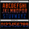 Custom Black Orange-Royal Authentic Fade Fashion Baseball Jersey