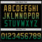 Custom Black Old Gold-Kelly Green Authentic Fade Fashion Baseball Jersey