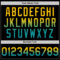 Custom Black Yellow-Teal Authentic Fade Fashion Baseball Jersey