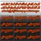 Custom White Orange-Black Authentic Fade Fashion Baseball Jersey