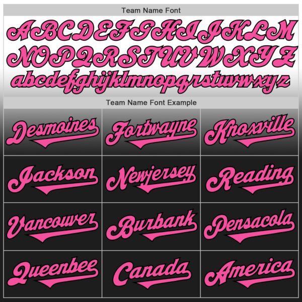 Custom White Pink-Black Authentic Fade Fashion Baseball Jersey