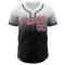Custom White Medium Pink-Black Authentic Fade Fashion Baseball Jersey