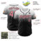 Custom White Medium Pink-Black Authentic Fade Fashion Baseball Jersey