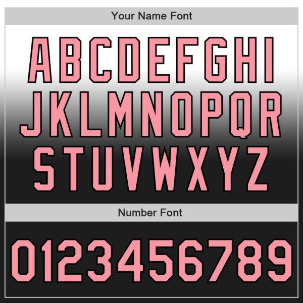 Custom White Medium Pink-Black Authentic Fade Fashion Baseball Jersey