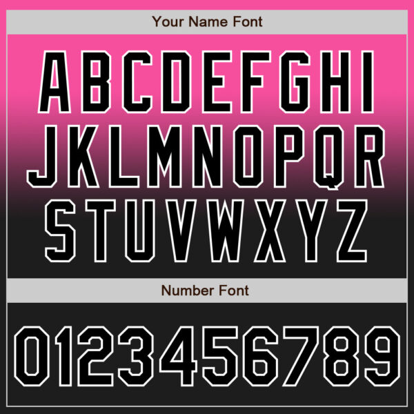 Custom Pink Black-White Authentic Fade Fashion Baseball Jersey