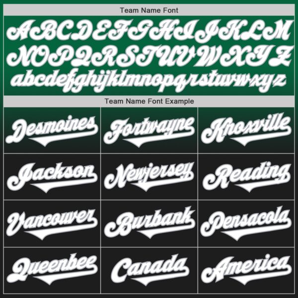 Custom Kelly Green Black-Gray Authentic Fade Fashion Baseball Jersey